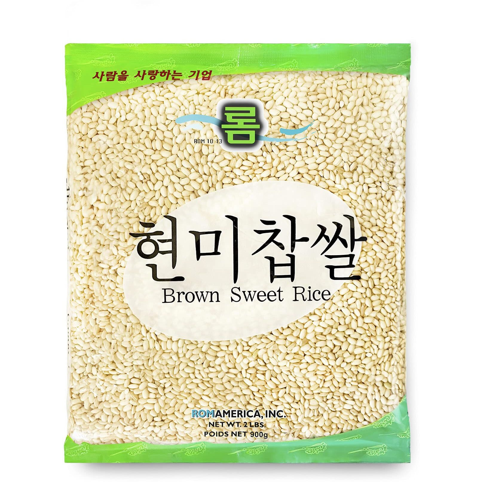 Rom America Sweet Sticky Glutinous Short Grain Brown Rice For Asian Cooking And Desserts - Risotto, Porridge, Healthy Breakfast Bowl, Soups, Pudding -  Hyeonmi Chapssal - 2 Pound (Pack Of 1)