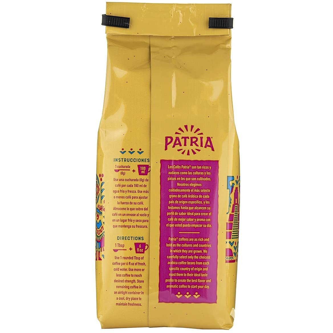 Patria Guatemala Medium Roast Ground Coffee, 12Oz Bag (Pack Of 1)