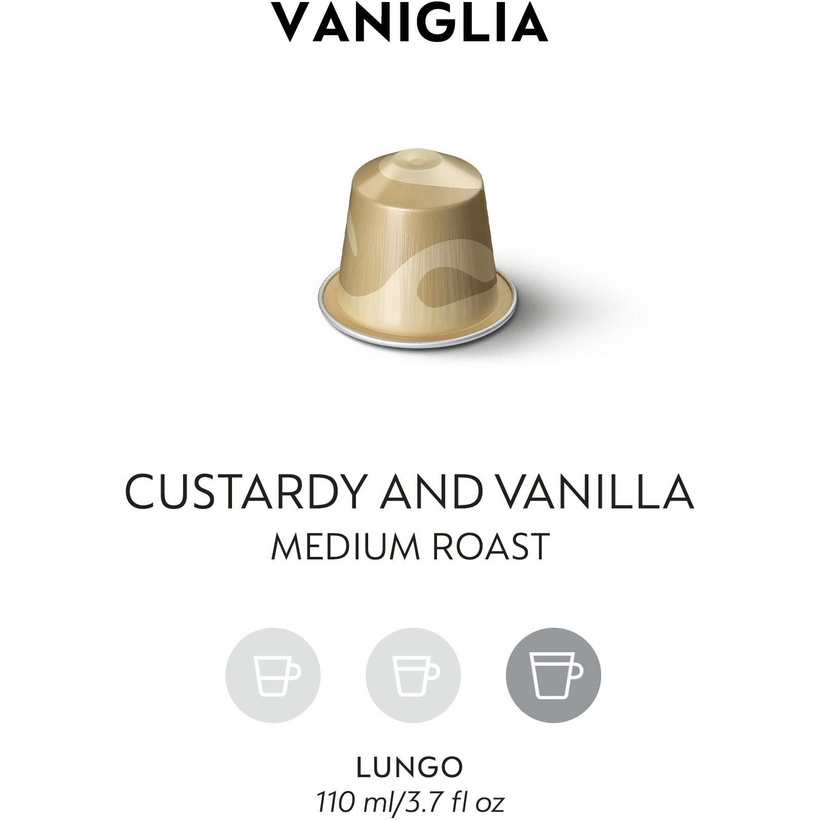 Nespresso Capsules Original Line, Vaniglia, Medium Roast Espresso Coffee, 50 Count Espresso Coffee Pods