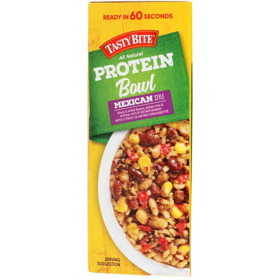 Tasty Bite Mexican Protein Bowl, 8.8 Ounce, Pack Of 6, Ready To Eat, Microwaveable, Vegan, 12G Plant Protein, Tangy Citrus