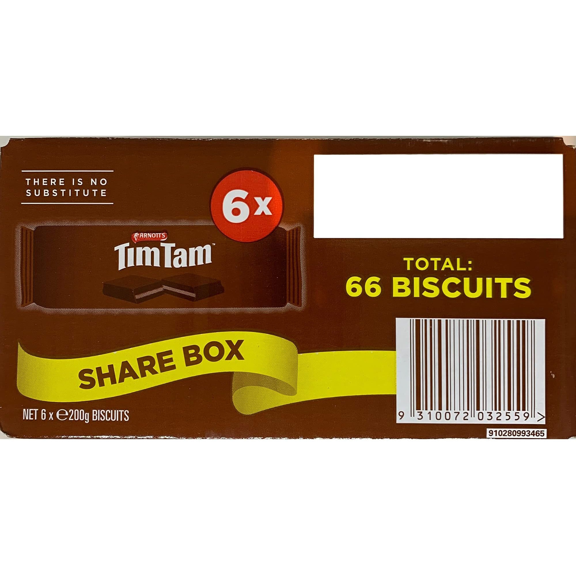 Tim Tam Cookies Arnotts - 6 Pack - Australian Original Chocolate Biscuits - 66 Biscuits Total