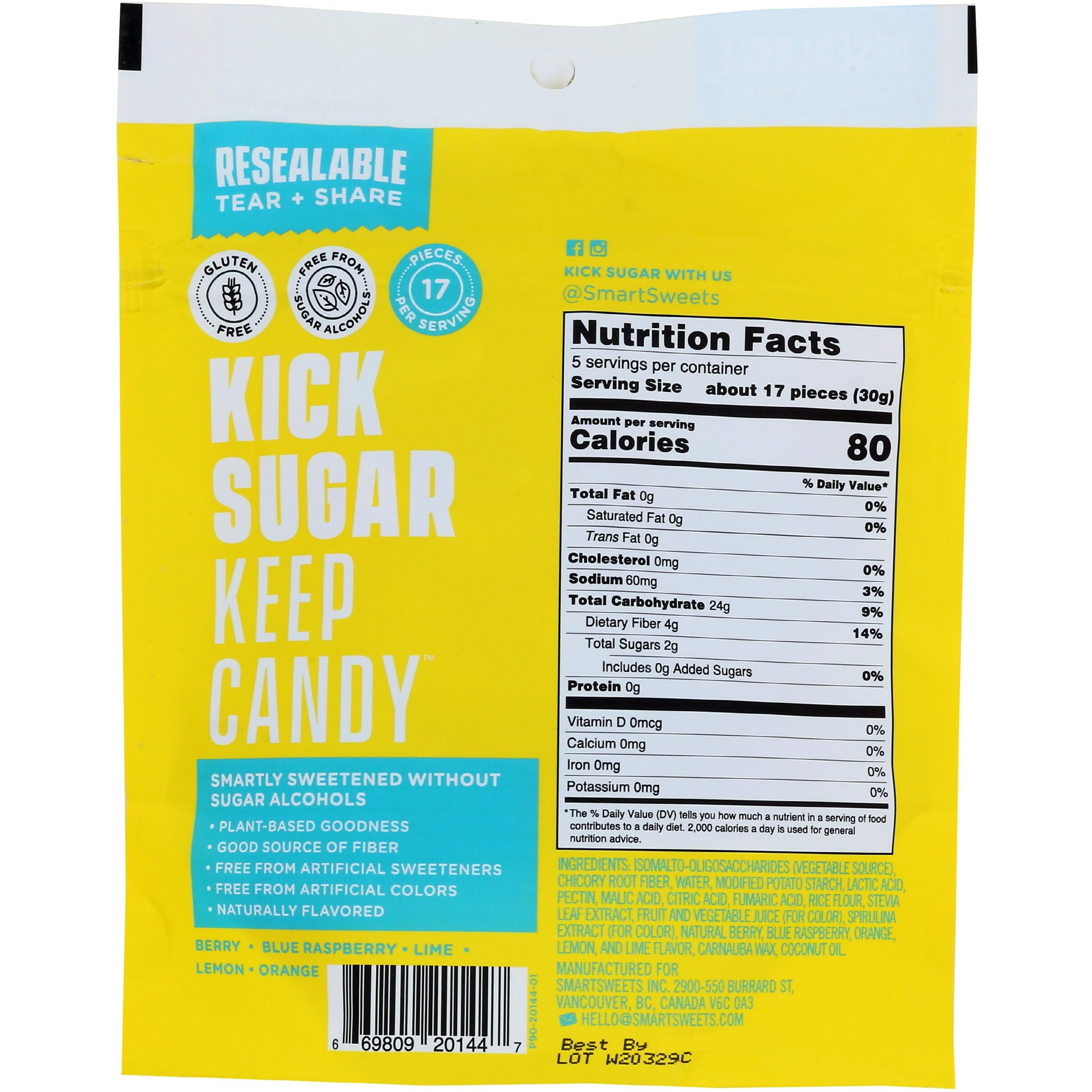Smart Sweets Sour Blast Buddies, 5.3 Oz