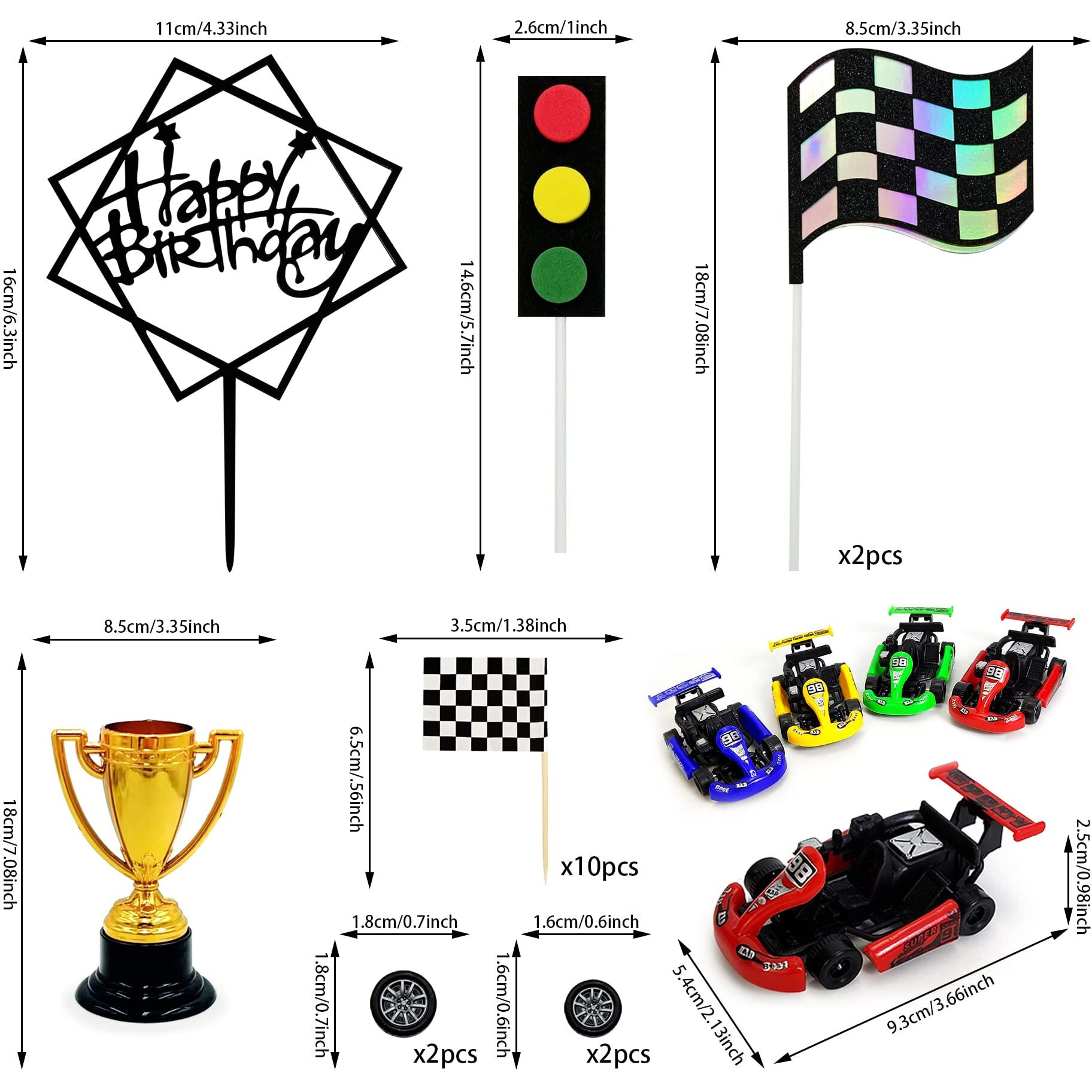 Racing Car Cake Decoration Racing Car Cake Topper Racing Car Birthday Cake Decorations Racing Car Party Favors