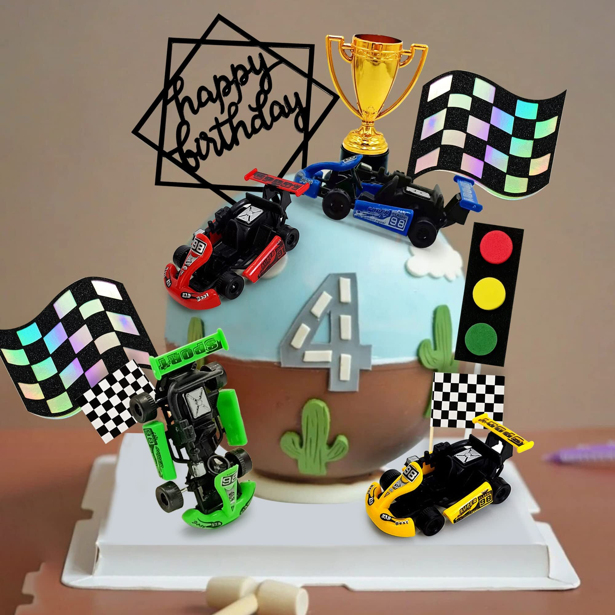 Racing Car Cake Decoration Racing Car Cake Topper Racing Car Birthday Cake Decorations Racing Car Party Favors