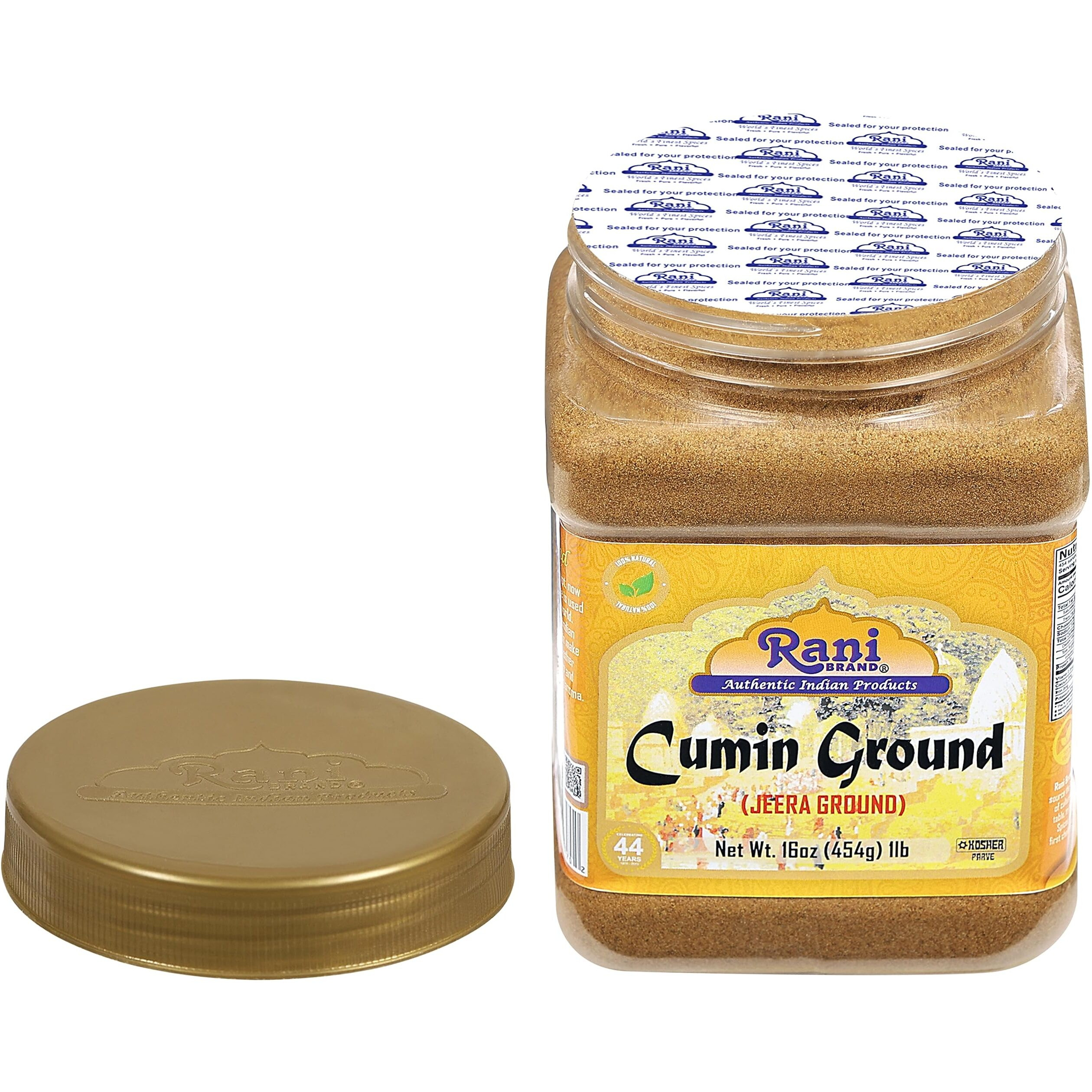 Rani Cumin (Jeera) Powder Spice 16Oz (1Lb) 454G Pet Jar ~ All Natural | Vegan | Gluten Friendly | Non-Gmo | Kosher | Indian Origin