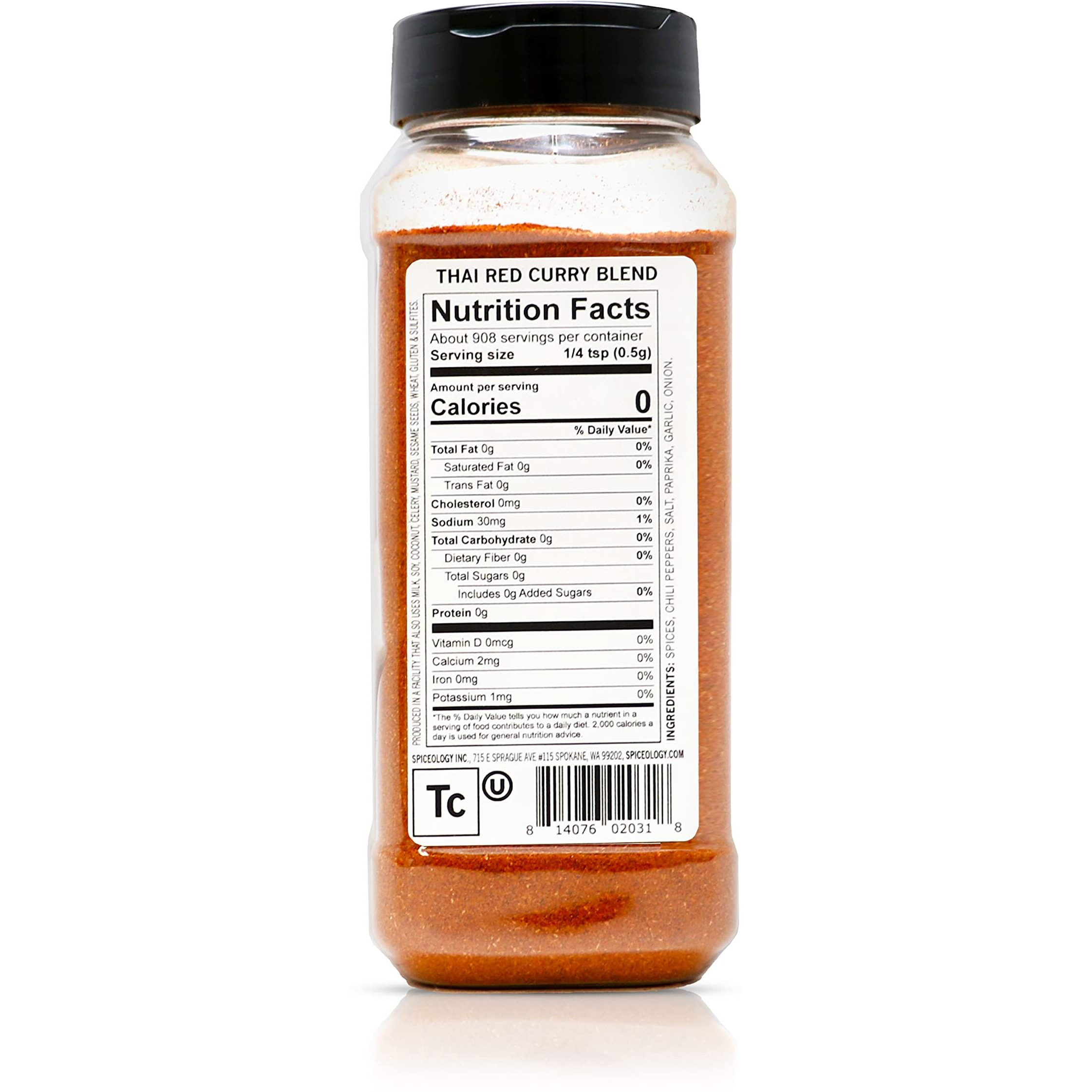 Spiceology - Thai Red Curry Powder - Thai Spices - Spices And Seasonings - 16 Oz