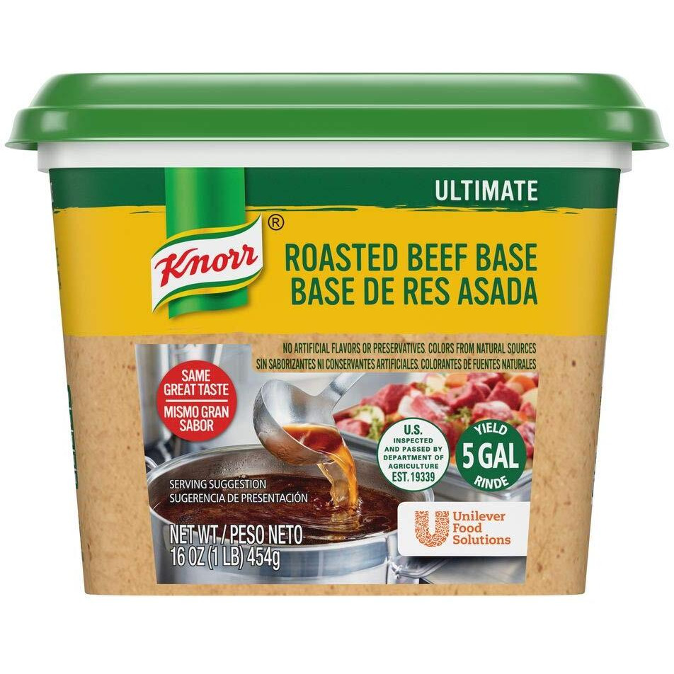 Knorr Professional Ultimate Beef Paste Base Gluten Free, No Artificial Flavors Or Preservatives, No Msg Added, Colors From Natural Sources, 1 Pound (Pack Of 6)