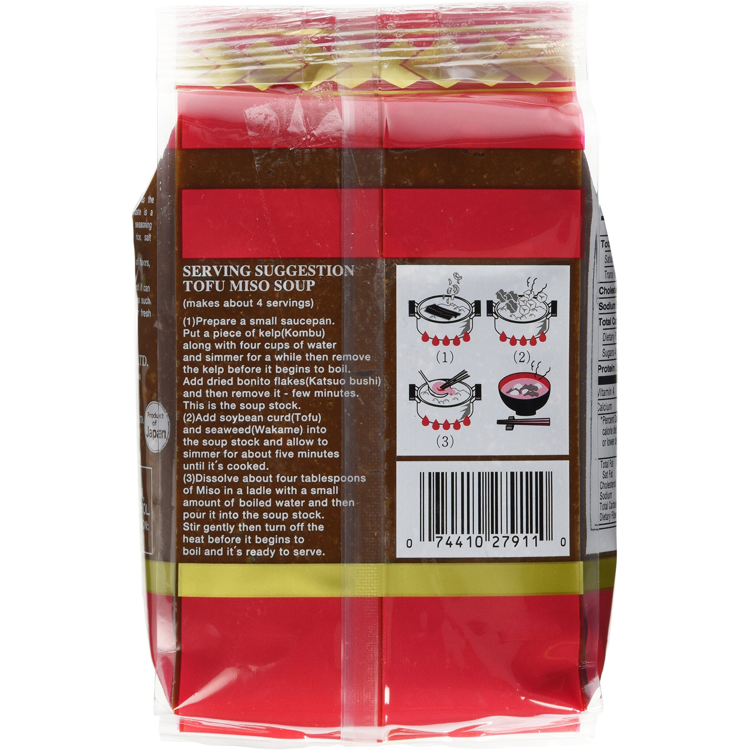 Shirakiku Miso Aka (Red) Soy Bean Paste, 35.2-Ounce Bags (Pack Of 2)