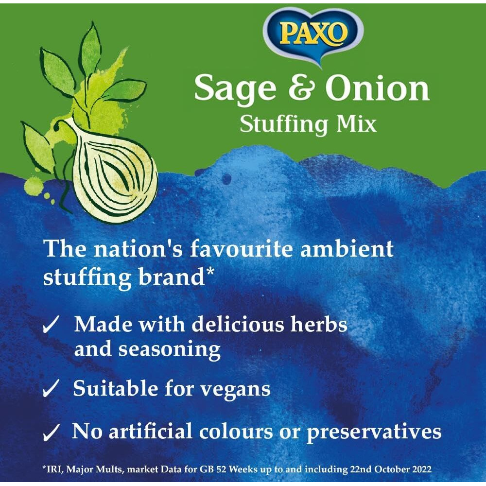 Paxo Sage And Onion Stuffing Mix - 85G - Pack Of 4 (85G X 4)