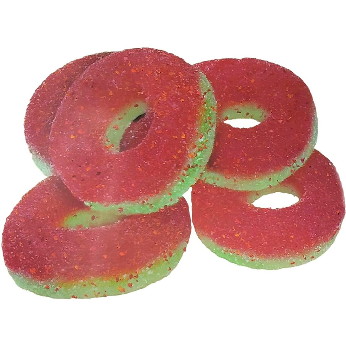 Snak Club Tajin Watermelon Rings Chili & Lime Seasoned Gummy Candy Snack, Jumbo Pack 24Oz (680G), Mild / Clasico, Vegan & Gluten Free Gummies