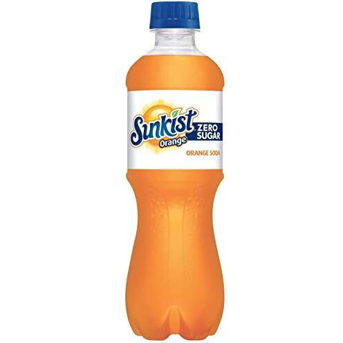 Sunkist Orange Zero (Diet) Soda 20 Oz Bottles (Pack Of 10, Total Of 200 Fl Oz)