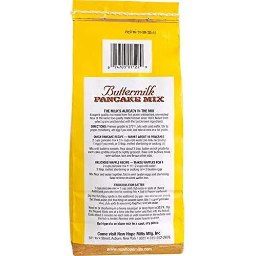 New Hope Mills Easy To Make Pancake Mix- Two 32 Oz. Bags- Your Choice Of 5 Different Varieties (Buttermilk)