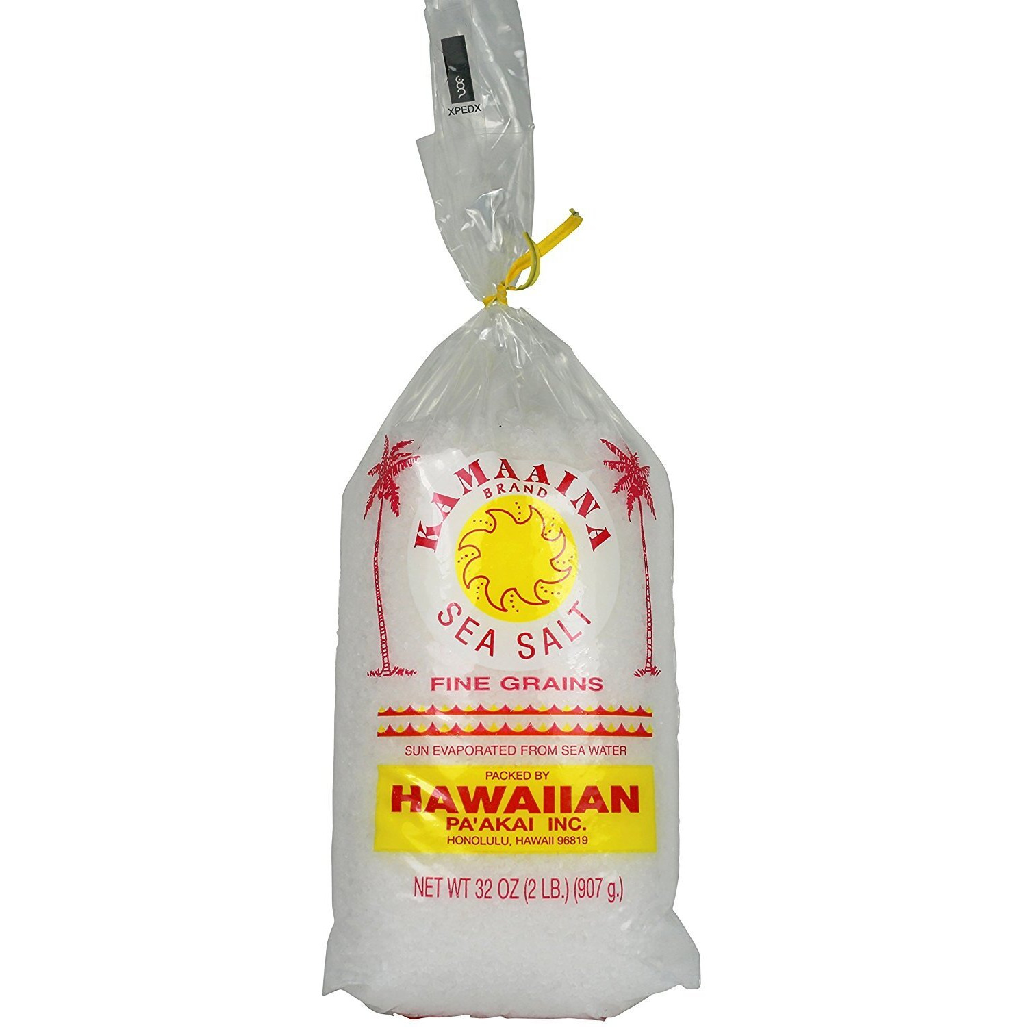 Kamaaina Brand Sea Salt - Fine Grains Net Wt. 32 Oz.
