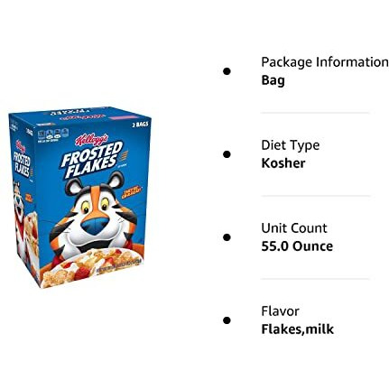 Kellogg's Frosted Flakes Cereal (55 Oz.)