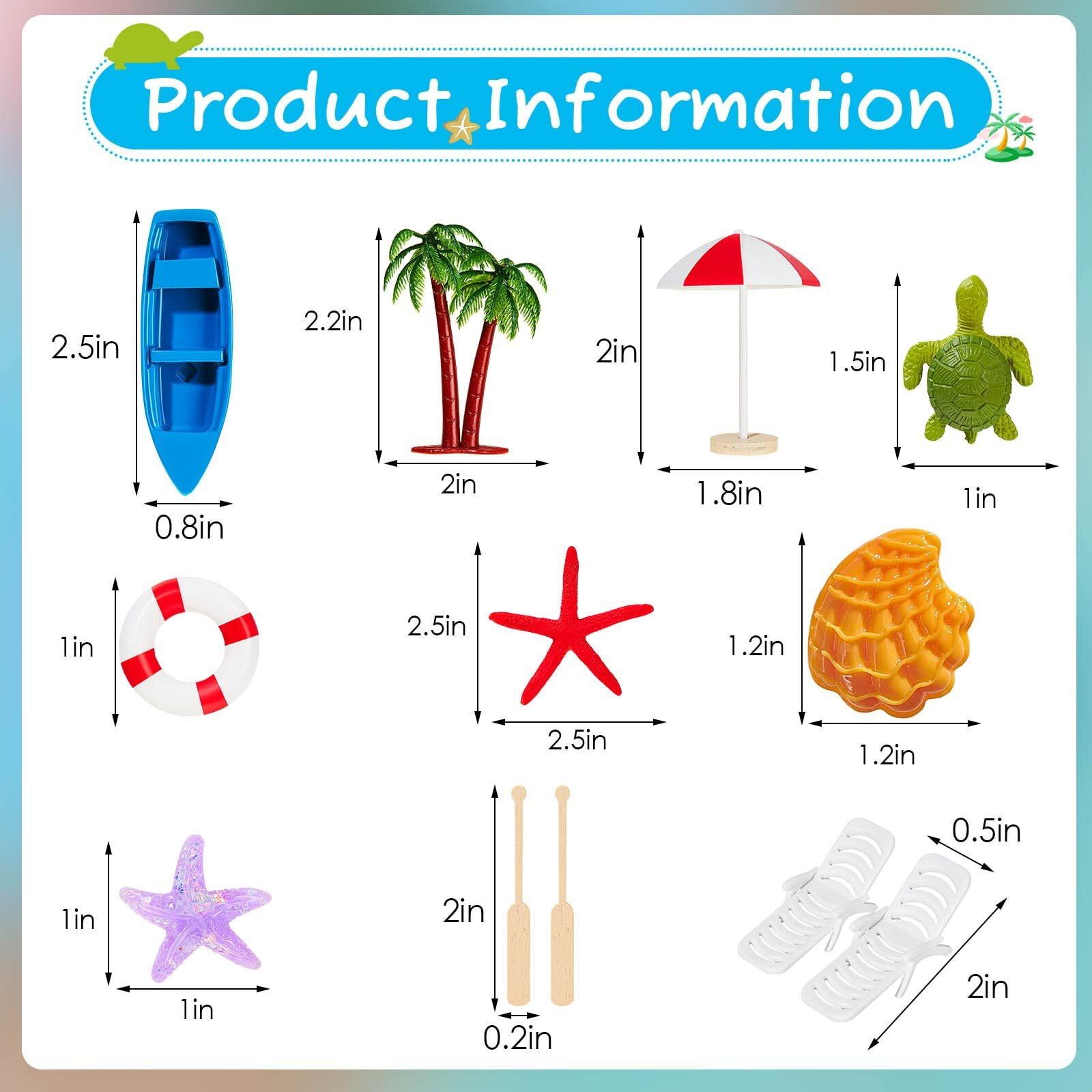 12 Pieces Hawaiian Beach Cake Decoration Summer Beach Chair And Umbrella Cake Toppers Green Palm Tree Cake Toppers For Hawaiian Theme Birthday Wedding Party Baby Shower Party Decoration Supplies