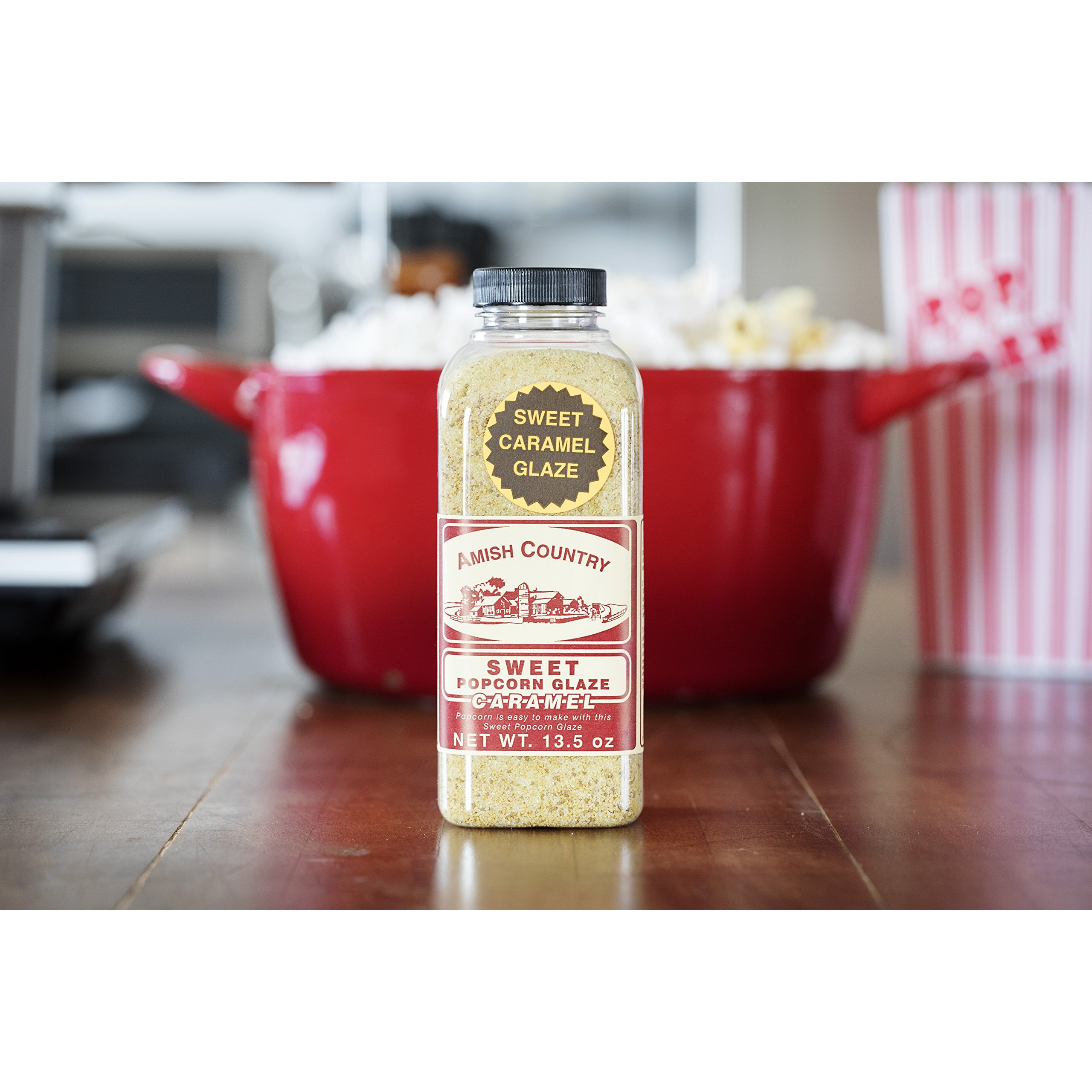 Amish Country Popcorn | Sweet Caramel Glaze - 15 Oz | Old Fashioned, Non-Gmo And Gluten Free