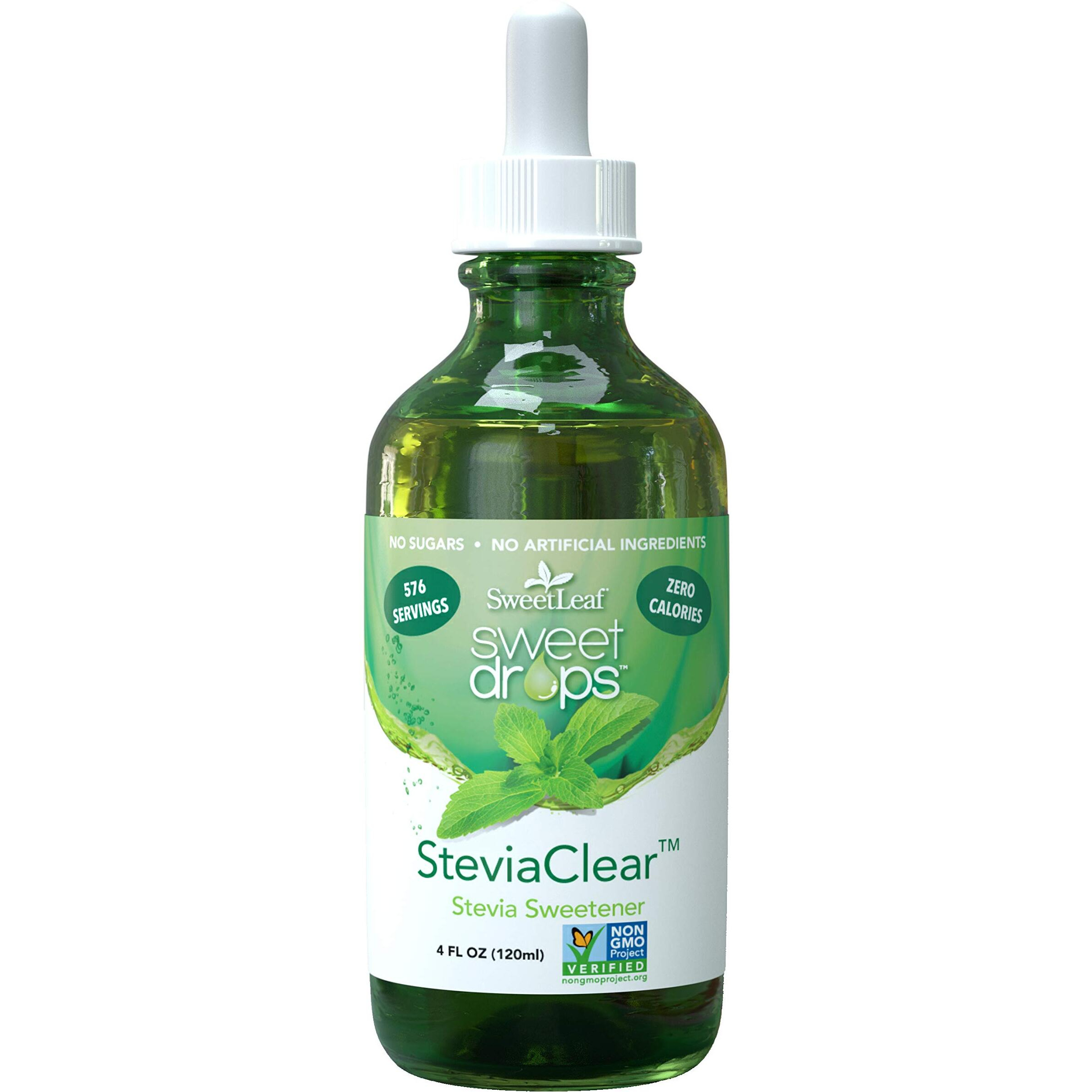 Sweet Leaf Sweet Drop Steviaclear Sweetener 4 Oz Bottle