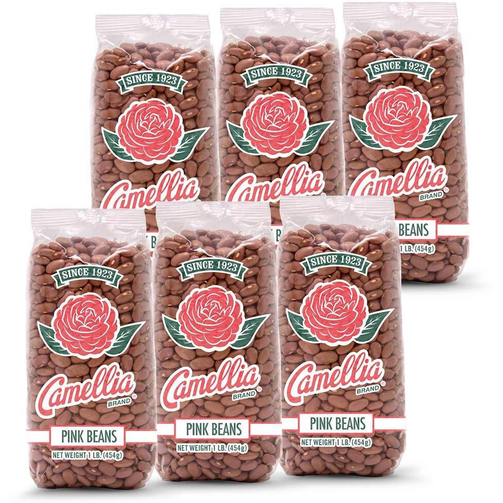 Camellia Brand Dried Pink Beans, 1 Pound (Pack Of 6)