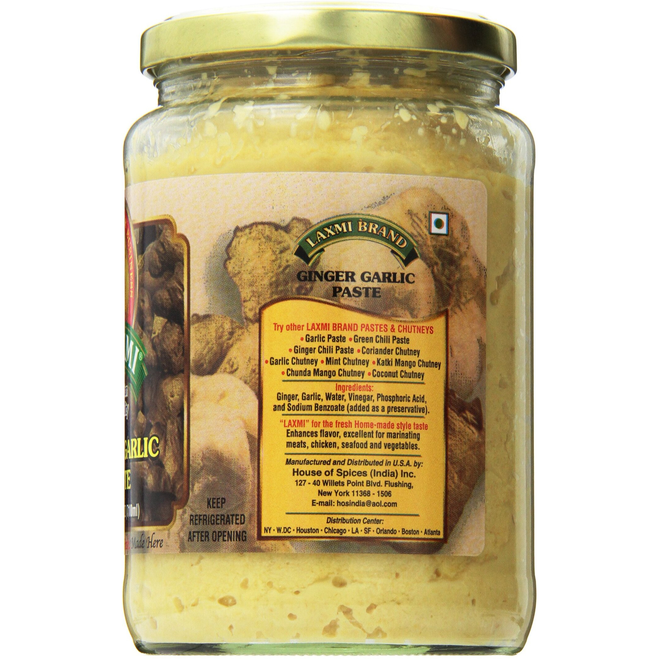 Laxmi Traditional Indian Ginger Garlic Cooking Paste - 24Oz