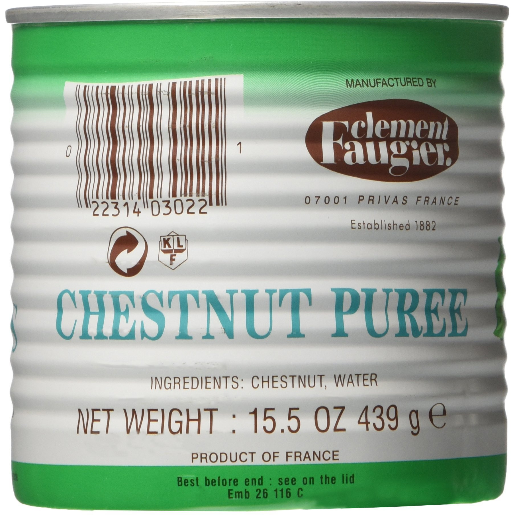 Clement Faugier Chestnut Puree From Ardeche - 15.5 Oz