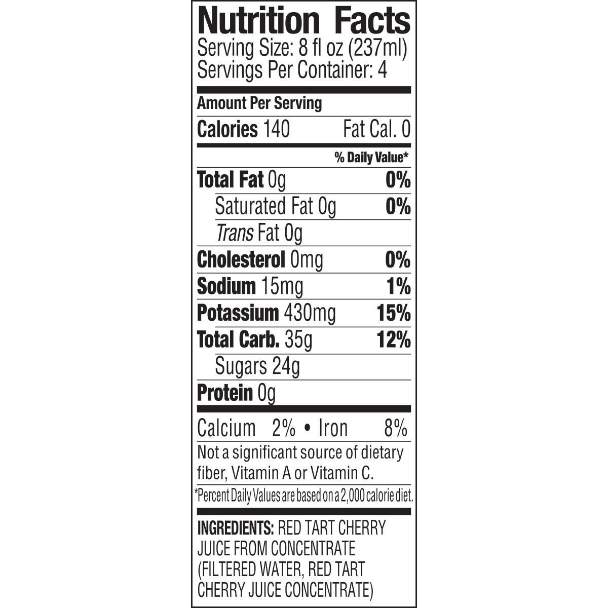Langers Juice 100% All Tart Cherry, 32 Fluid Ounce (Pack Of 6)