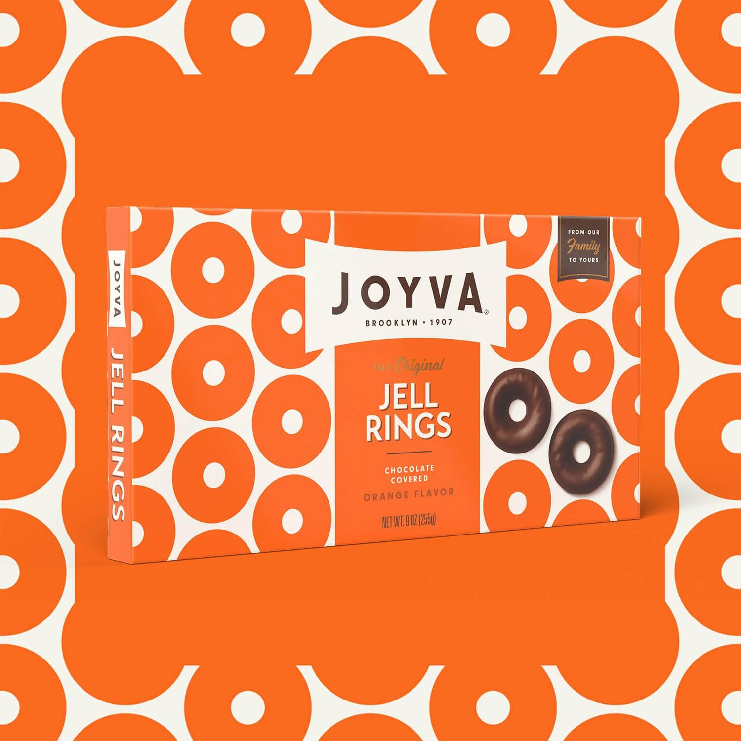 Joyva Orange Jelly Rings, Ring Jells Kosher For Passover, 9-Ounce (Pack Of 2)