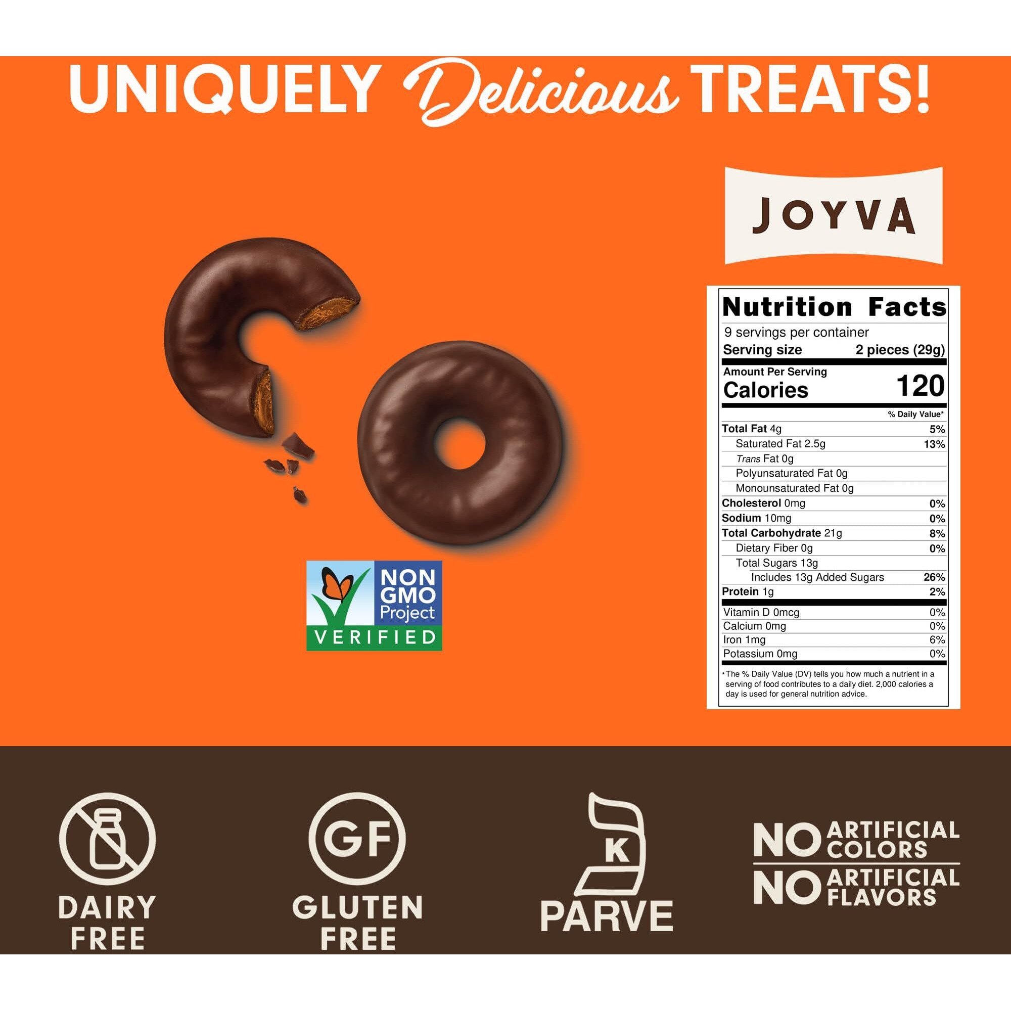 Joyva Orange Jelly Rings, Ring Jells Kosher For Passover, 9-Ounce (Pack Of 2)