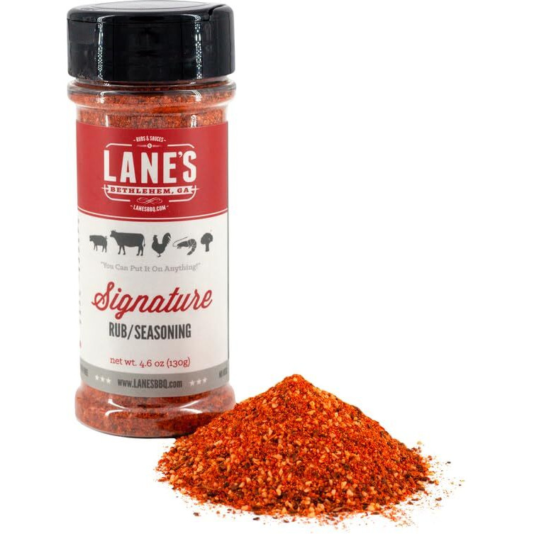 Lane's Bbq Signature Rub Seasoning | All Natural | Gluten Free | No Msg | No Preservatives 4.6 Oz