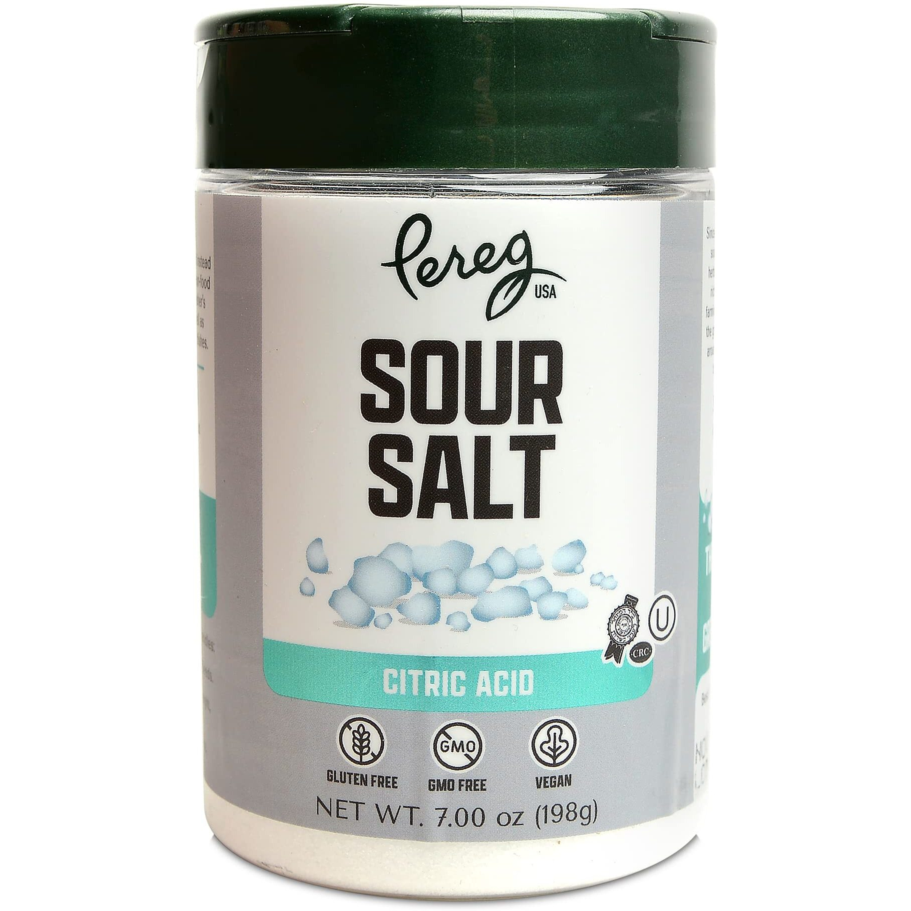 Sour Salt Crystal Citric Acid (7 Oz) - Pure Spice For Cooking, Baking & Flavoring - Non Gmo & Food Grade