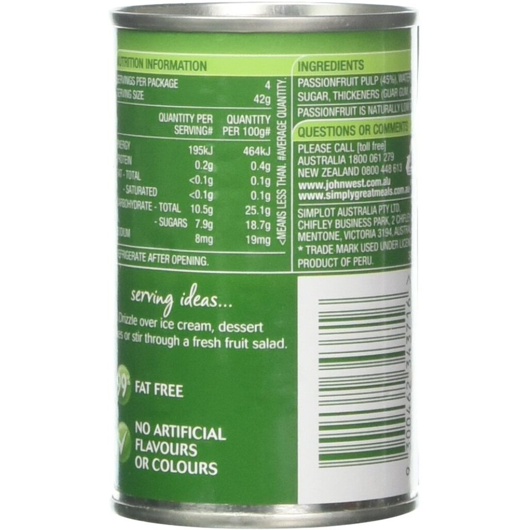 Passionfruit Pulp In Syrup 170G