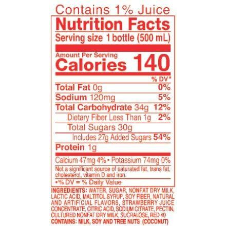 Calpico Strawberry, Non-Carbonated Drink, Japanese Beverage Contains Strawberry Juice Concentrate, Sweet And Tangy Asian Drink, 16.9 Fl Oz. (Pack Of 6)