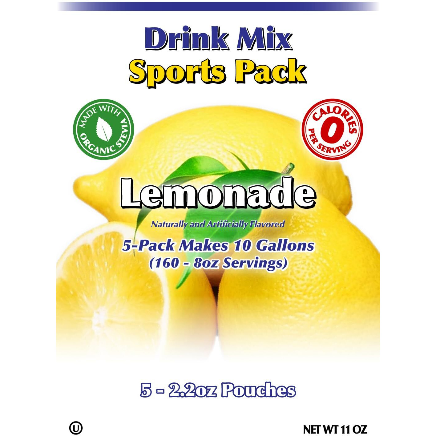 Gramzero Lemonade Sugar Free Drink Mix Sports Pack, Great For Nutrition Club Loaded Teas, Zero Calorie, Stevia Sweetened