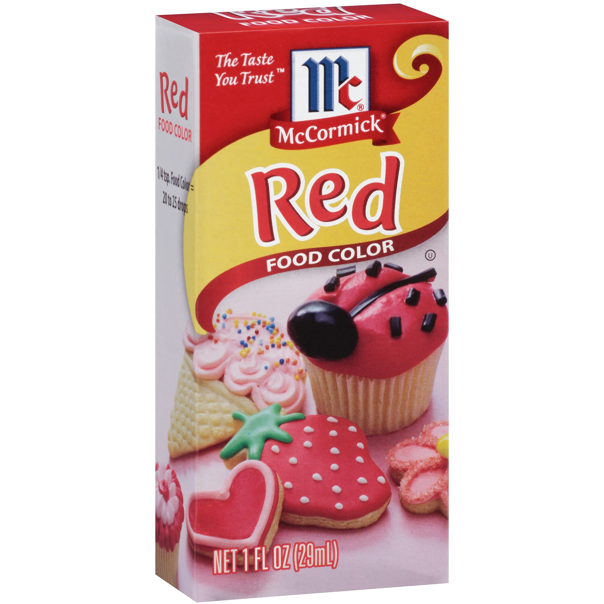 Mccormick Red Food Color, 1 Fl Oz (Pack Of 6)