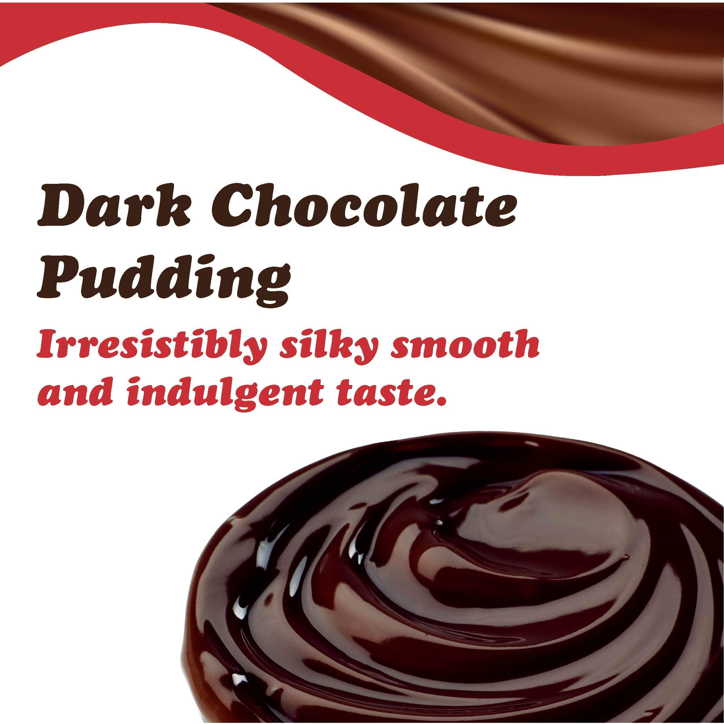 Dove Dark Chocolate, Rich Indulgent Pudding Mix And Pie Filling, 4 Servings Per Box, Kosher, 3.34 Oz, 12 Count