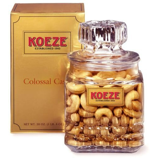 Koeze Colossal Cashews - 20 Oz. Decanter