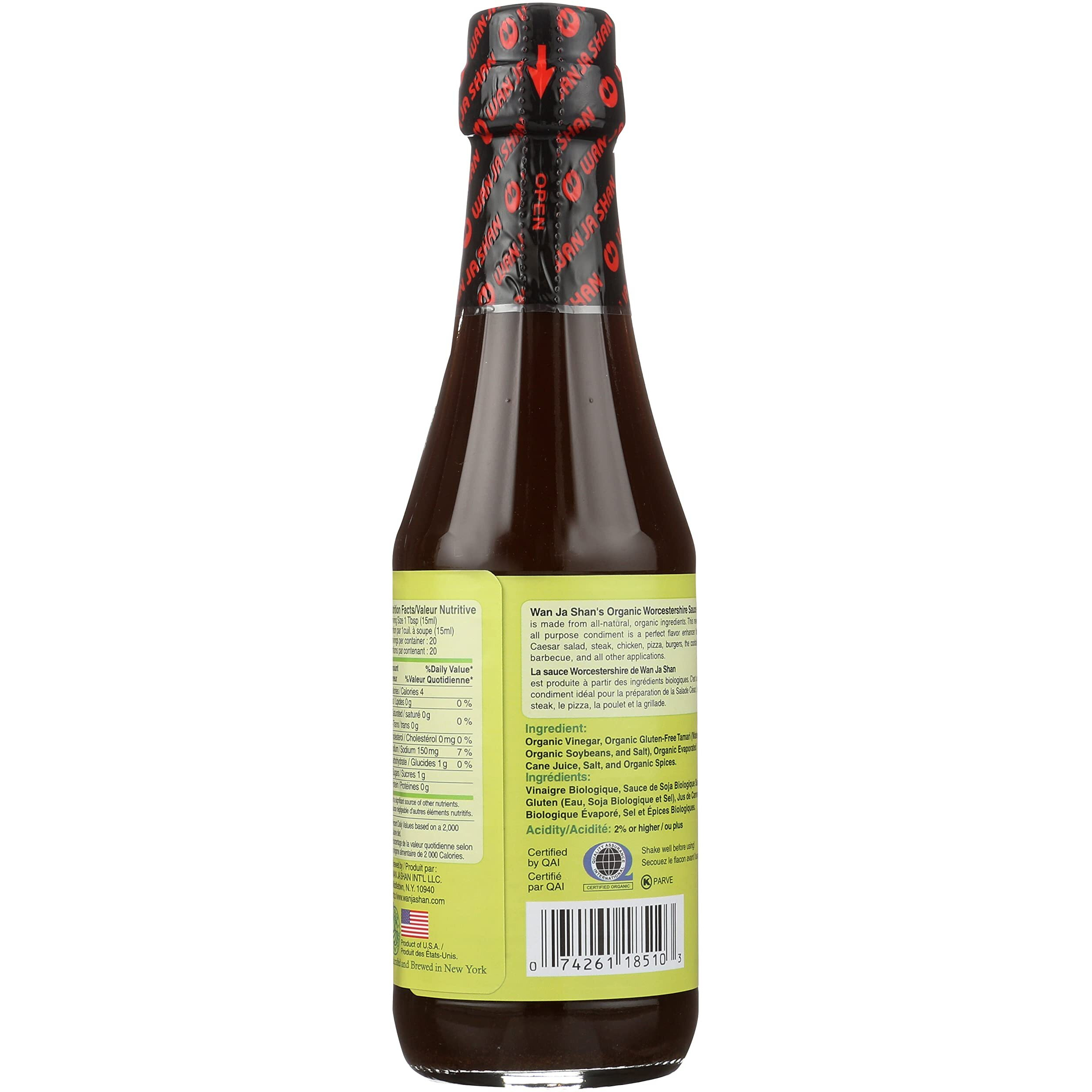 Wan Ja Shan Organic Worcestershire Sauce Vegan, 10 Fz