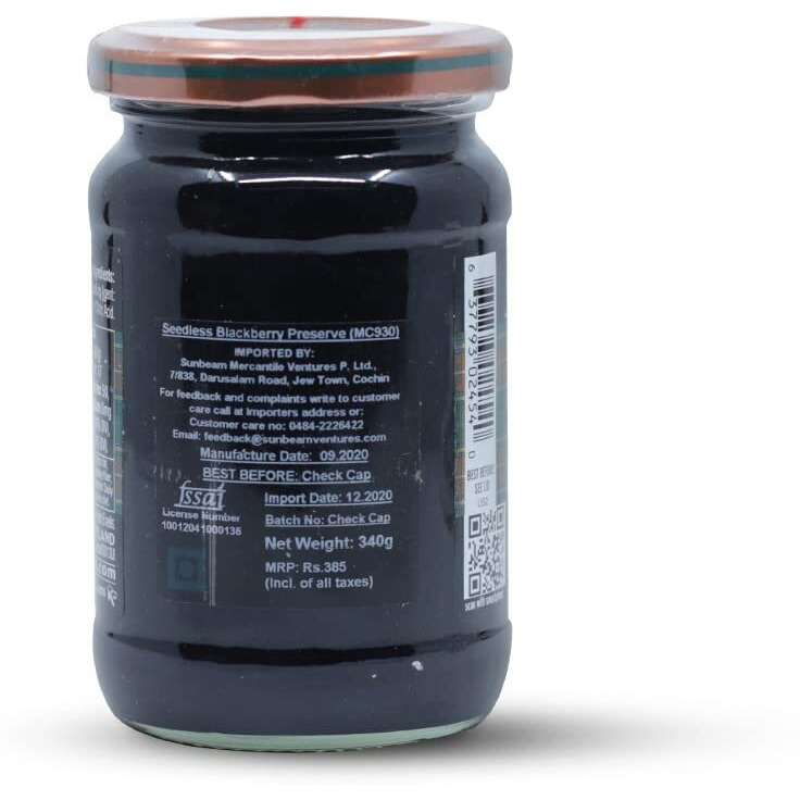 Mackays Seedless Blackberry Preserve, 12 Ounce (Pack Of 1)