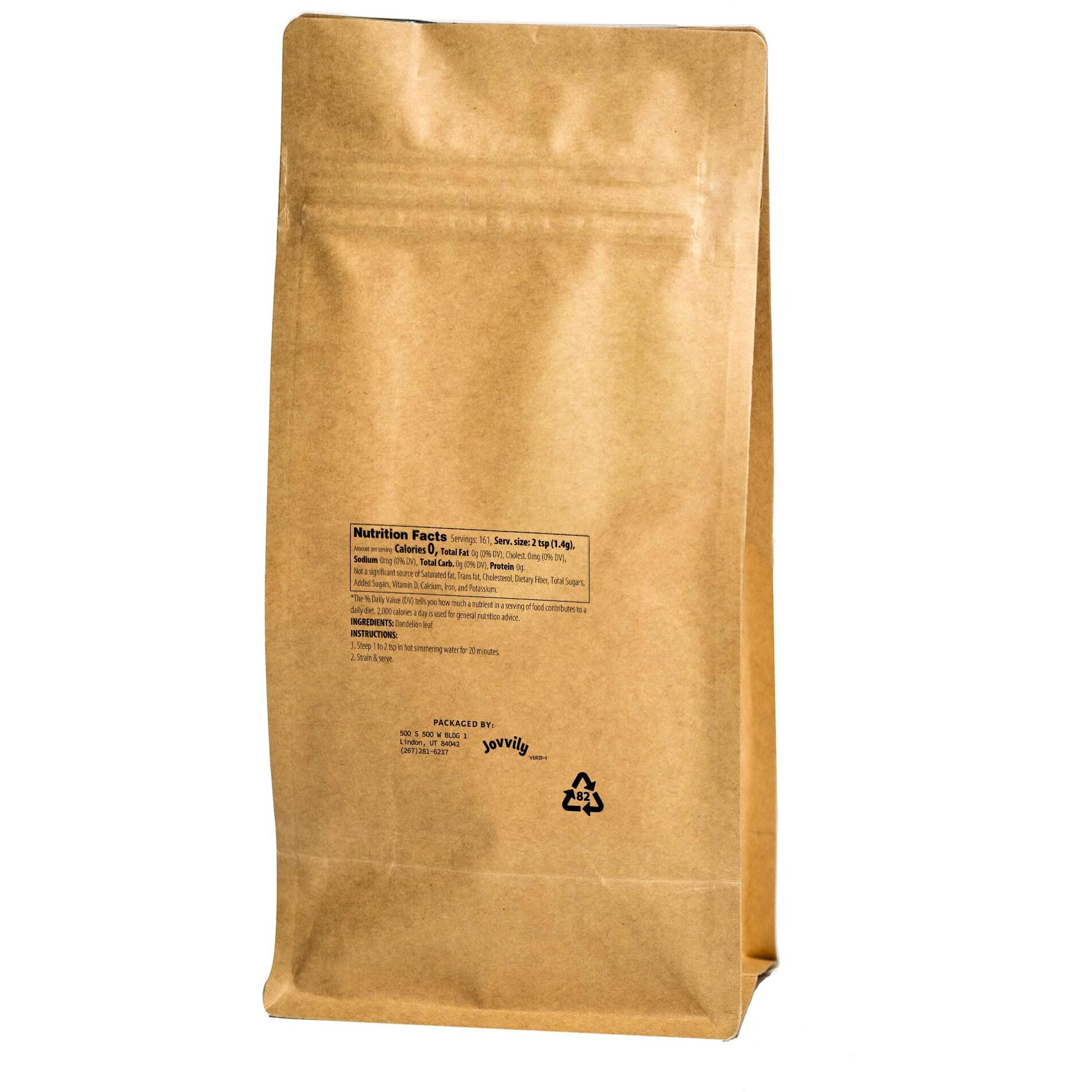 Jovvily Dandelion Leaves - 8 Oz - Cut & Sifted - Herbal Tea - Cuisine Garnish