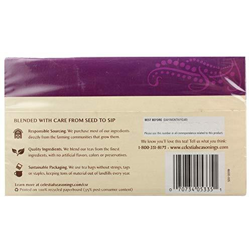 Celestial Seasonings Wild Berry Zinger Tea Bags - 20 Ct