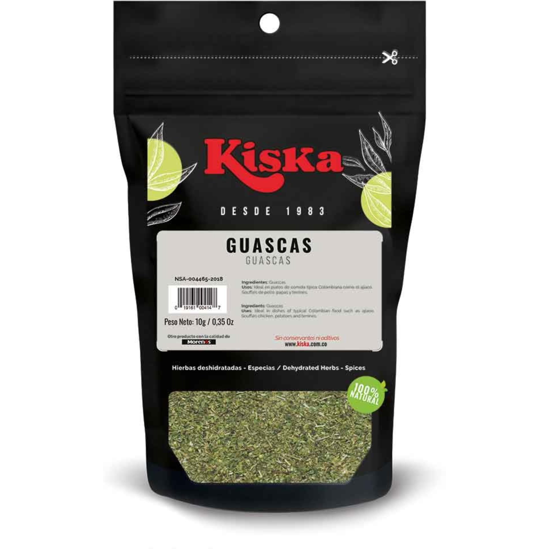 Kiska Guascas -Dehydrated Herbs 10G 3-Pack