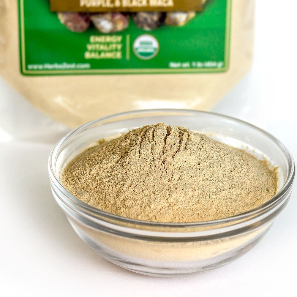 Herbazest Maca Powder Organic - 1 Lb - Usda Certified, Vegan & Gluten Free Superfood - Perfect For Smoothies, Juices, Baking, Yogurt & Cereal