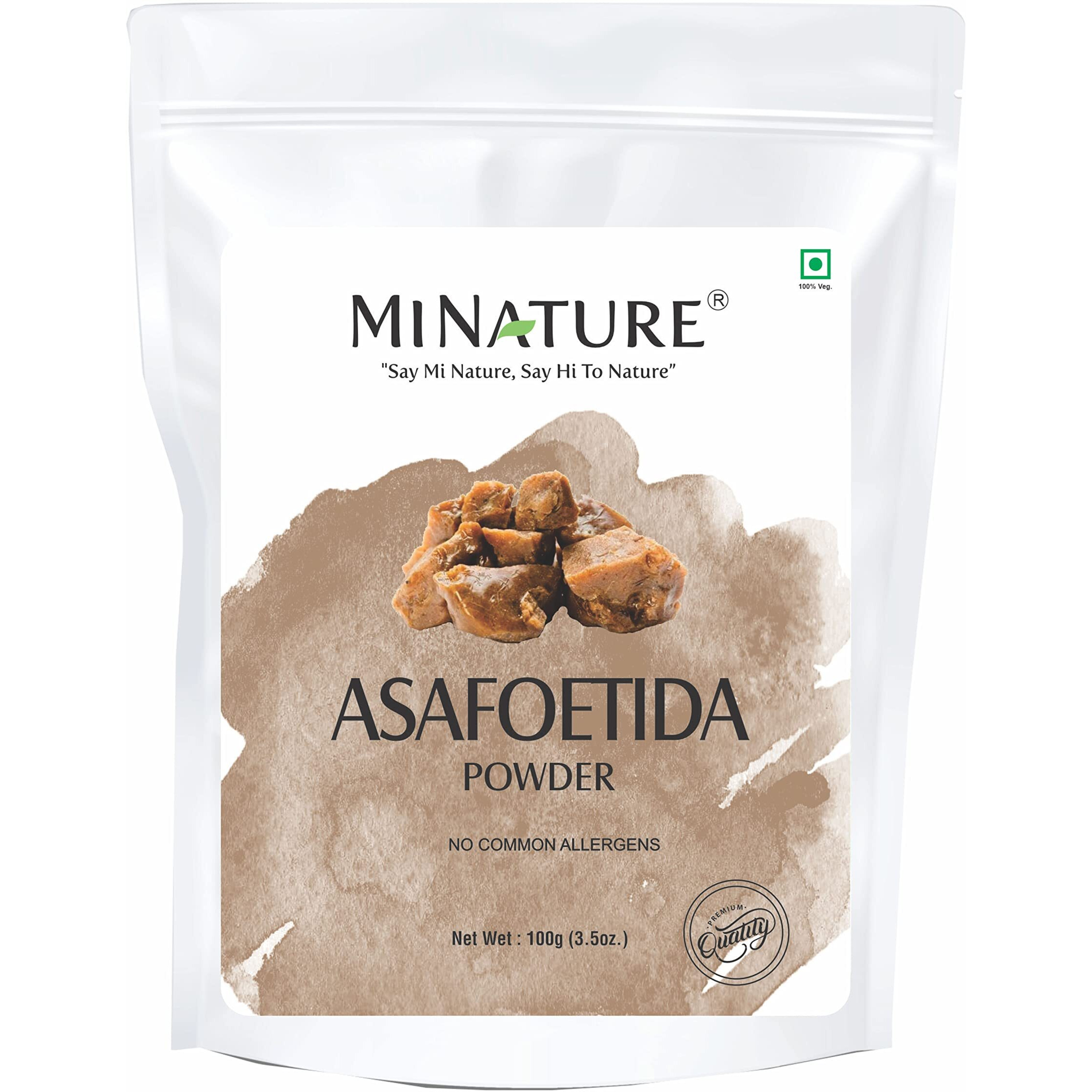 Asafoetida Powder (Hing)(Asafetida) By Mi Nature| 100% Pure And Natural | 100G(03Oz) | Indian Spice For Cooking| From India