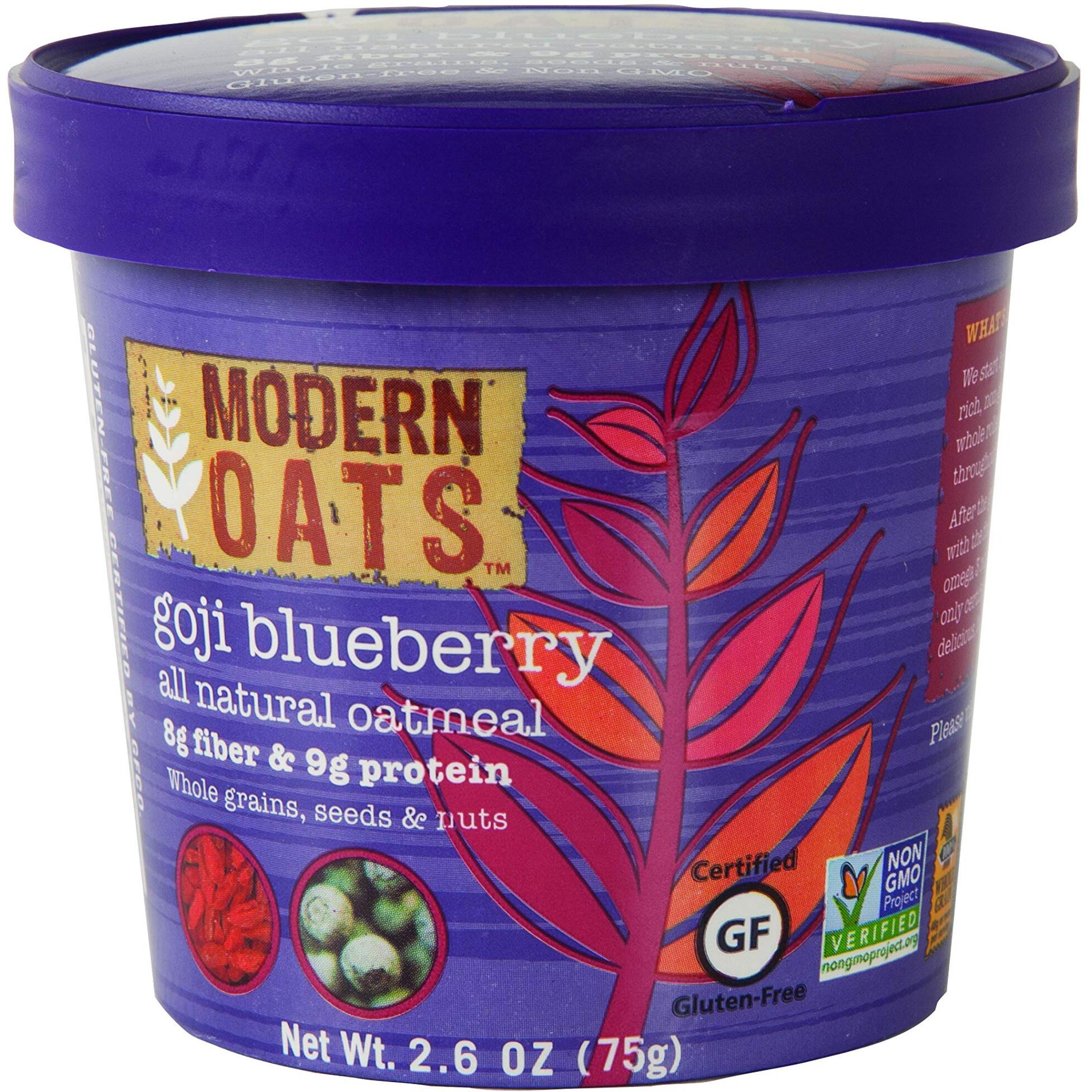 Modern Oats Goji Blueberry Oatmeal, 2.6 Ounce (Pack Of 12)