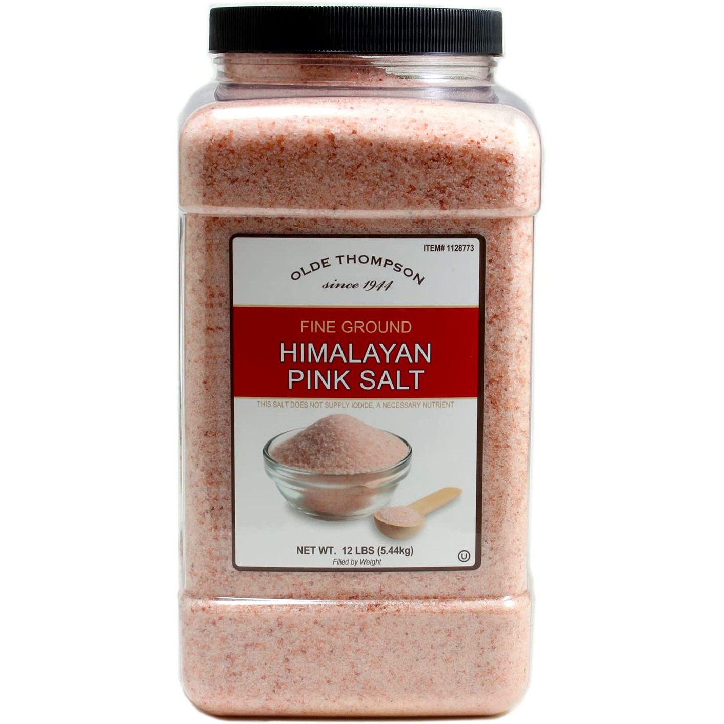 Olde Thompson Fine Ground Himalayan Pink Salt, 12Lbs, Bulk Size