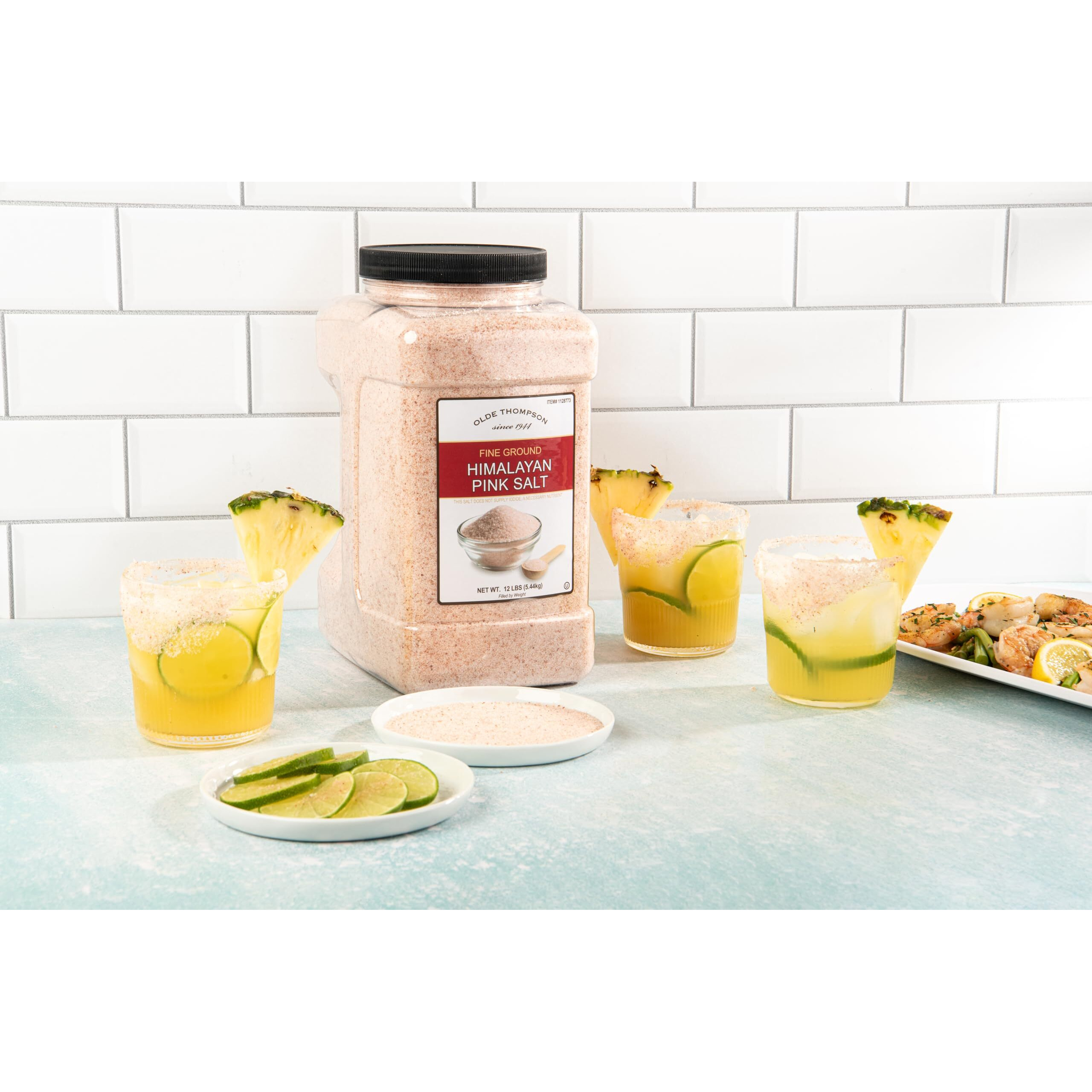 Olde Thompson Fine Ground Himalayan Pink Salt, 12Lbs, Bulk Size
