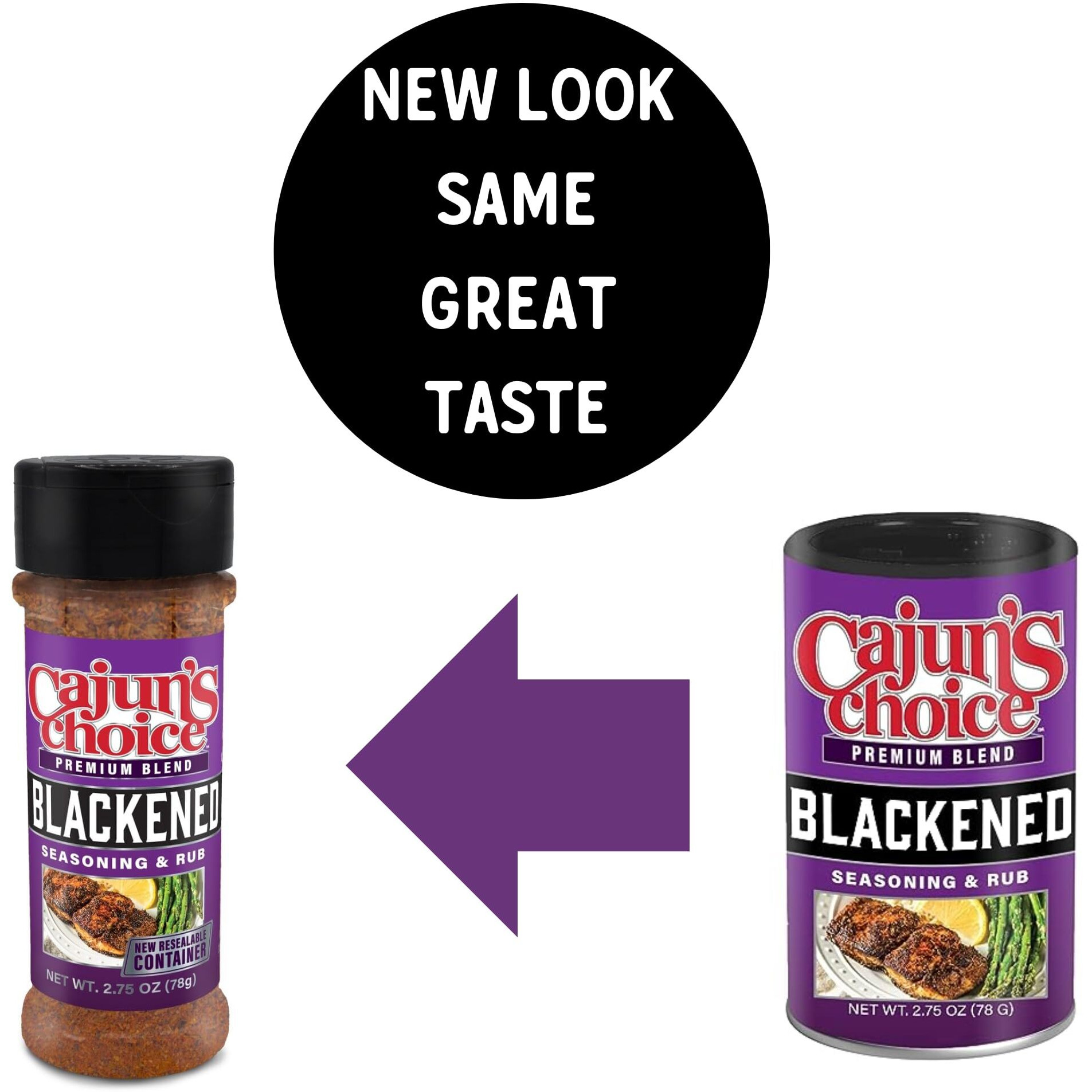 Blackened Seasoning 2.75 Oz Cajun's Choice Louisiana Foods