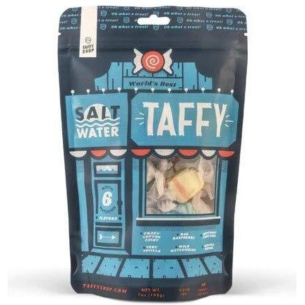 Taffy Shop World's Best Taffy - Small-Batch, Super Soft, And Sweet - Made In The Usa - Gluten-Free, Soy-Free, Peanut-Free - Personal (7Oz)