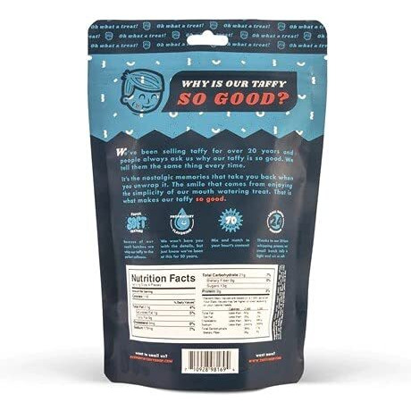 Taffy Shop World's Best Taffy - Small-Batch, Super Soft, And Sweet - Made In The Usa - Gluten-Free, Soy-Free, Peanut-Free - Personal (7Oz)