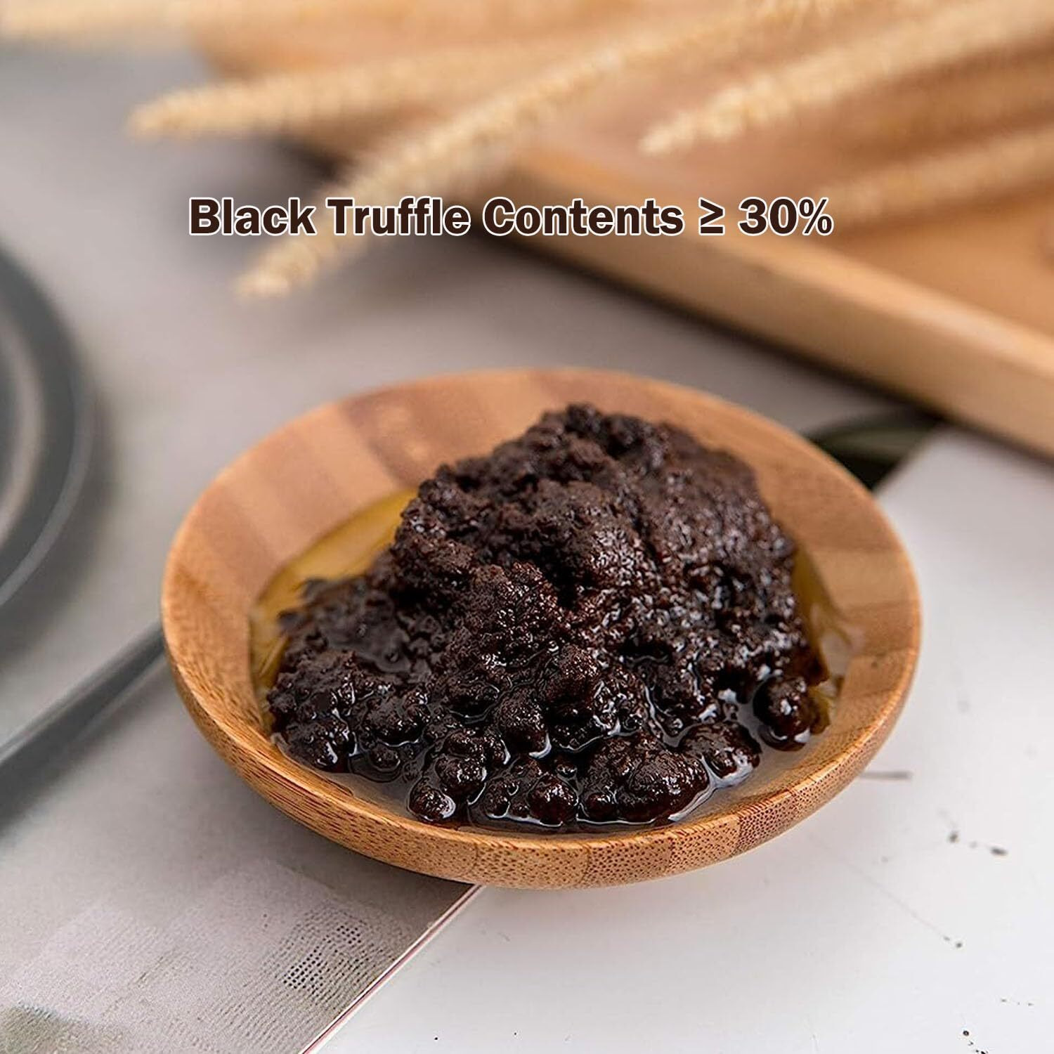 Vigorous Mountains Black Truffle Paste - 3.17 Oz Vegan Pesto Pasta Sauce Seasoning In Extra Virgin Olive Oil
