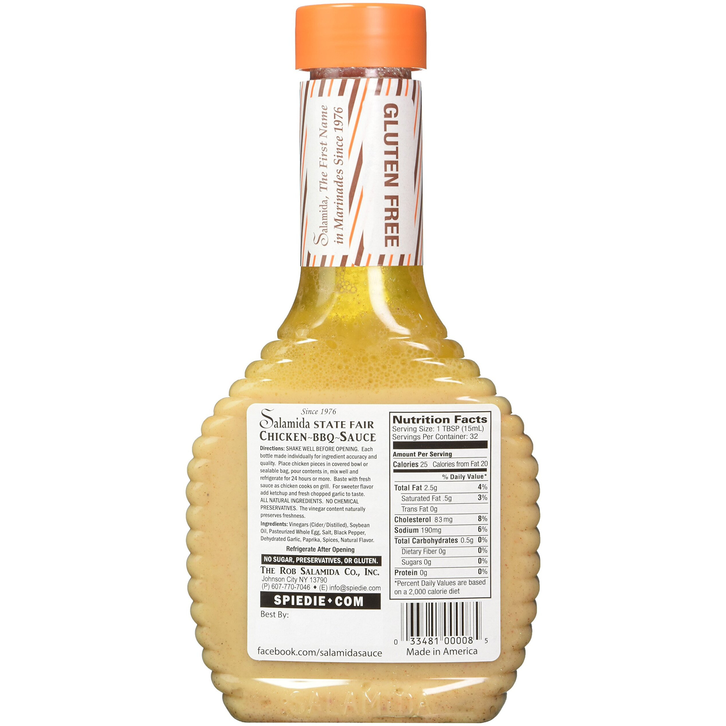 The Rob Salamida Company Original State Fair Famous Cornell Style Chicken Bbq Sauce, 16 Ounce